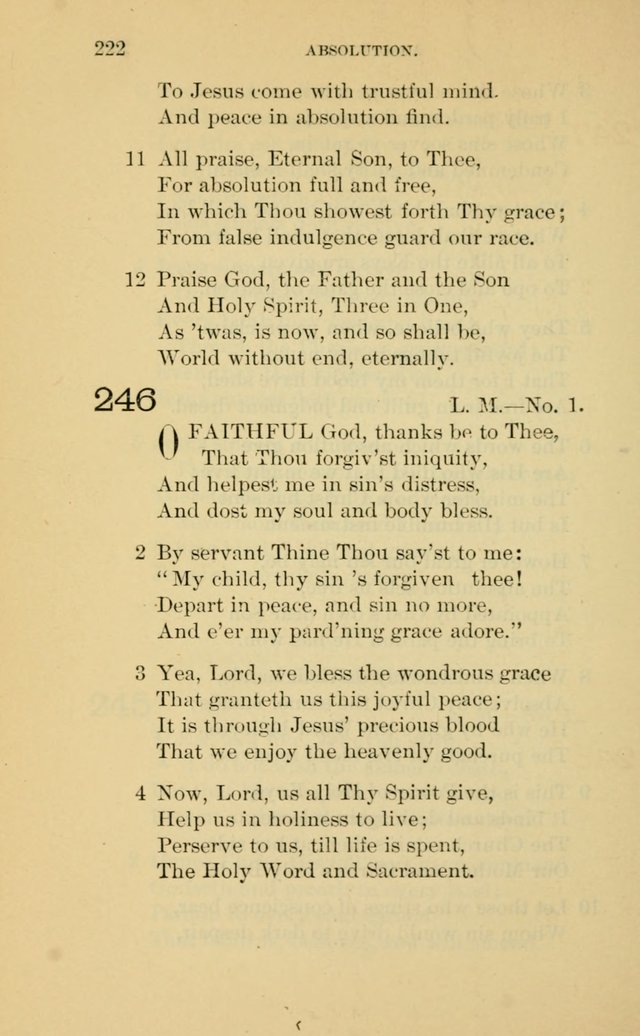Evangelical Lutheran Hymnal page 222