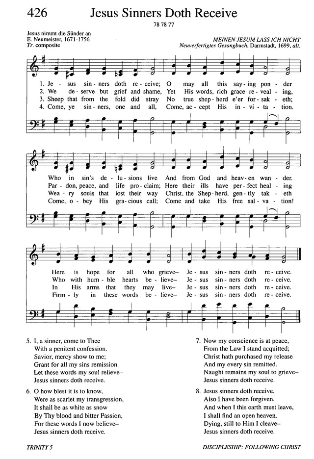 Evangelical Lutheran Hymnary page 708