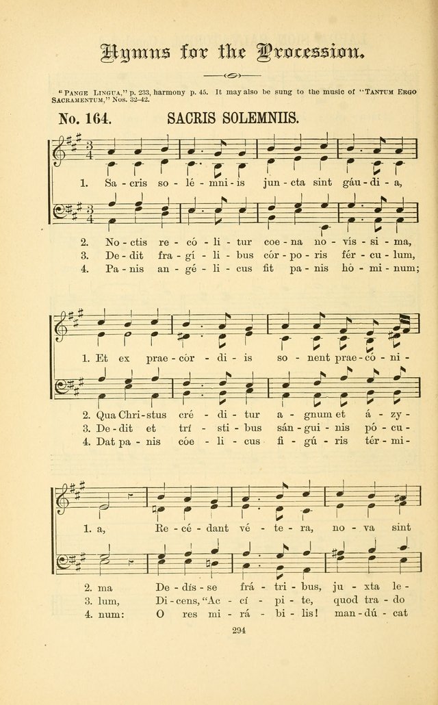 English and Latin Hymns, or Harmonies to Part I of the Roman Hymnal: for the Use of Congregations, Schools, Colleges, and Choirs page 307
