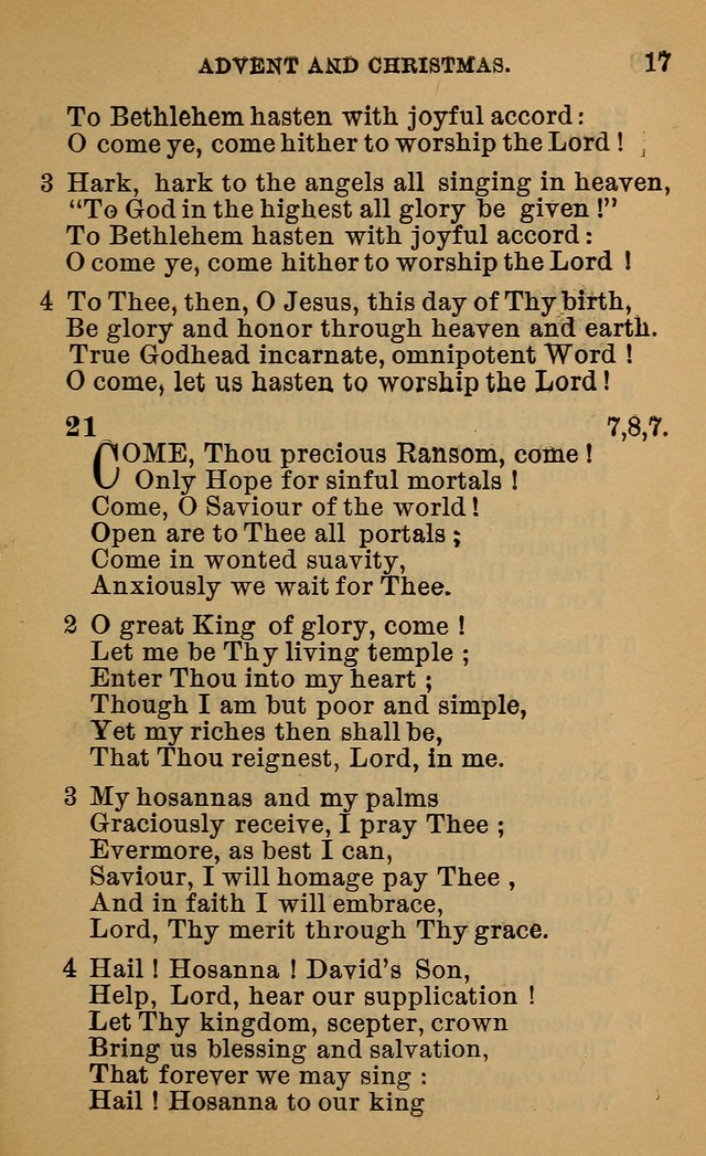 Evangelical Lutheran Hymn-book page 212