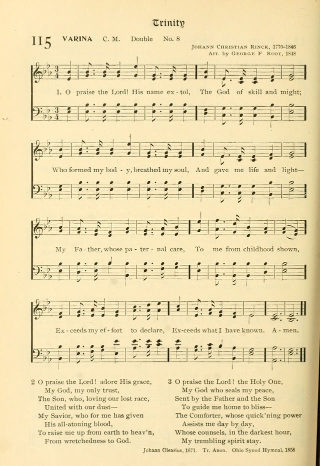 Evangelical Lutheran hymnal: with music page 175
