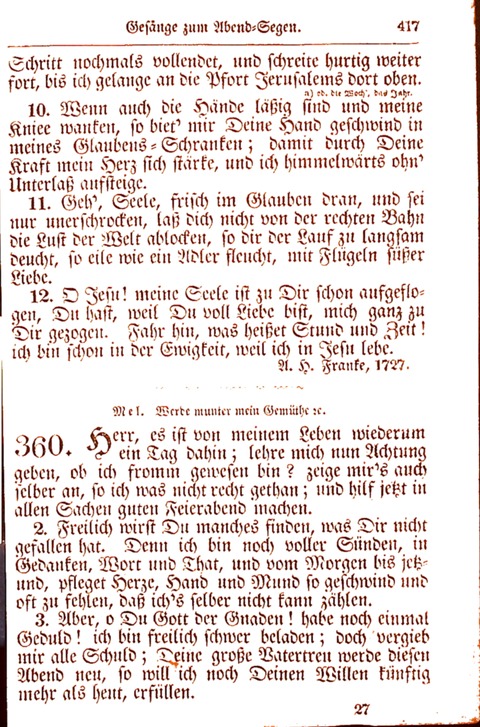 Evangelisch-Lutherisches Gesang-Buch: worin die gebräuchlichsten alten Kirchen-Lieder Dr. M. Lutheri und anderer reinen lehrer und zeugen Gottes, zur Befoerderung der wahren ... (2. verm. Aus.) page 418