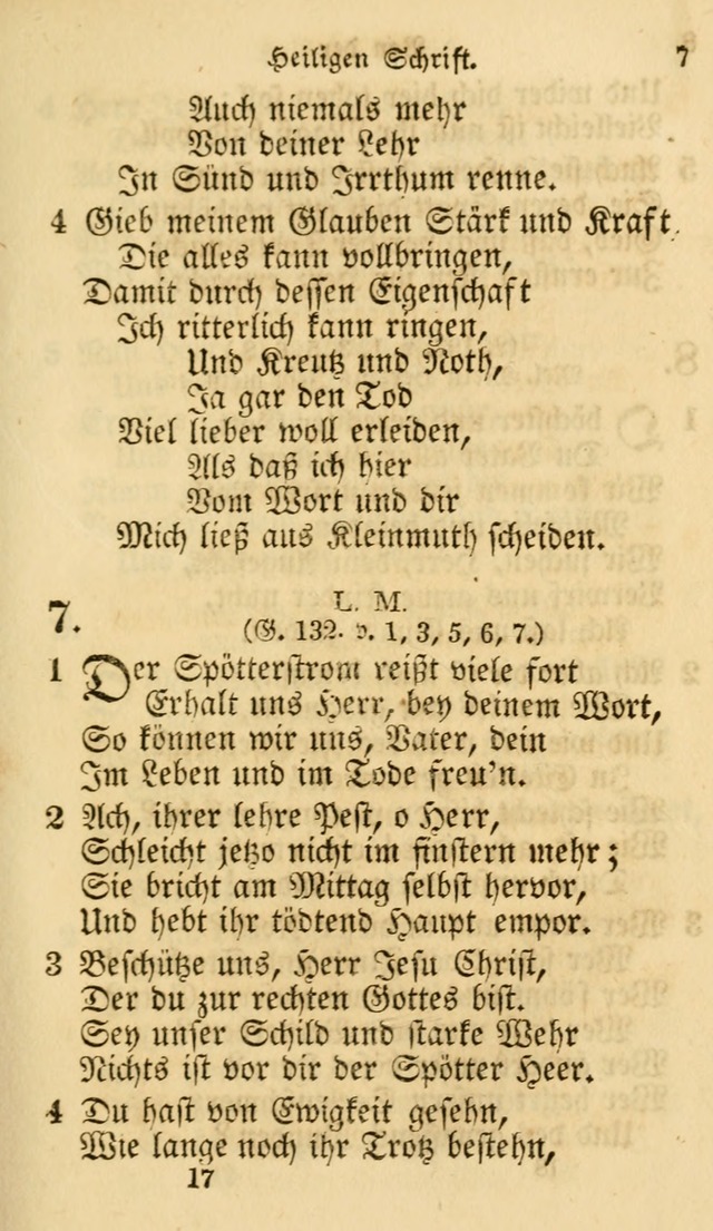 Evangelische Lieder-Sammlung: genommen aus der Liedersammlung und dem Gemeinschaftlichen Gesangbuch in den evanglischen Gemeinen page 17
