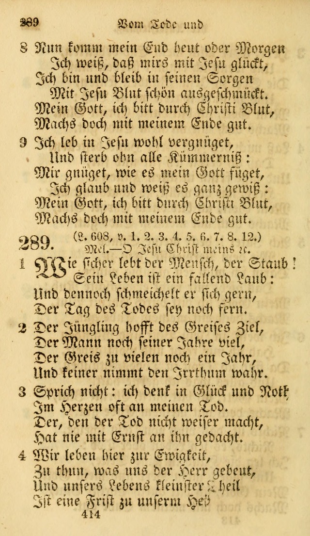 Evangelische Lieder-Sammlung: genommen aus der Liedersammlung und dem Gemeinschaftlichen Gesangbuch in den evanglischen Gemeinen page 414