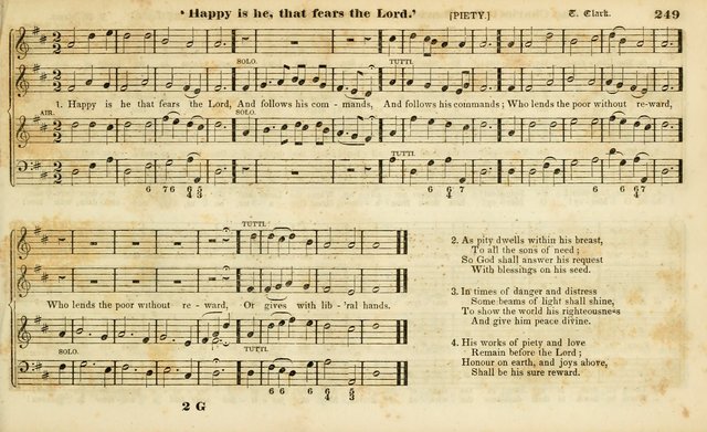 Evangelical Musick: or, The Sacred Minstrel and Sacred Harp United: consisting of a great variety of psalm and hymn tunes, set pieces, anthems, etc. (10th ed) page 249
