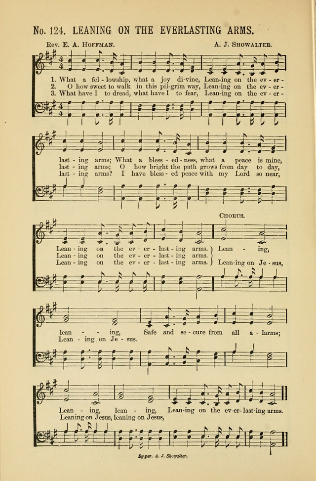 Exalted Praise: a twentieth century collection of sacred hymns for the church, Sunday school, and devotional meetings page 124