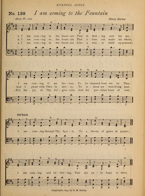 Evangel Songs: words and music, suitable for all services of sacred song page 115