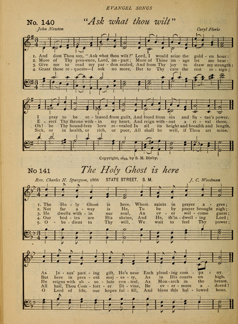 Evangel Songs: words and music, suitable for all services of sacred song page 116