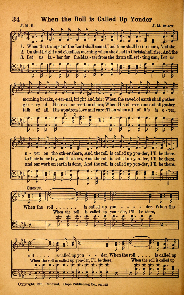 Evangel Songs page 34