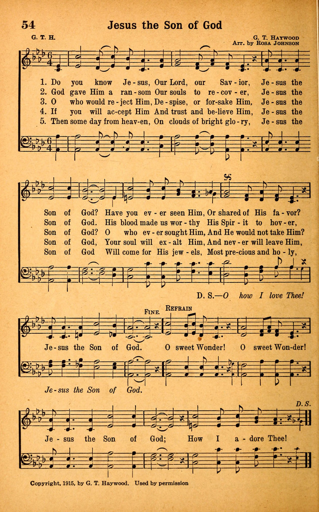 Evangel Songs page 54