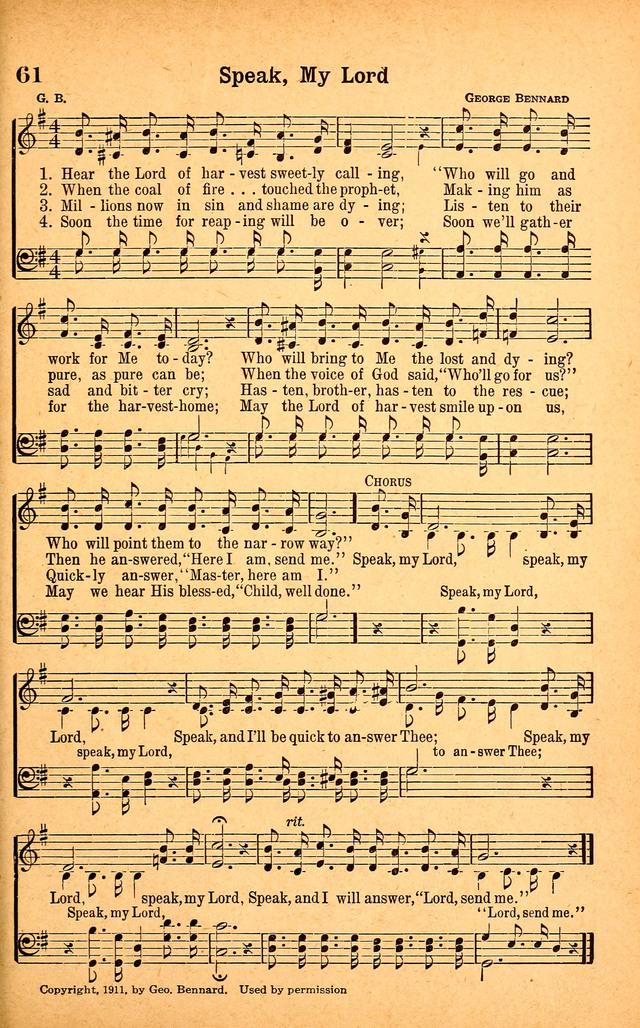 Evangel Songs page 61