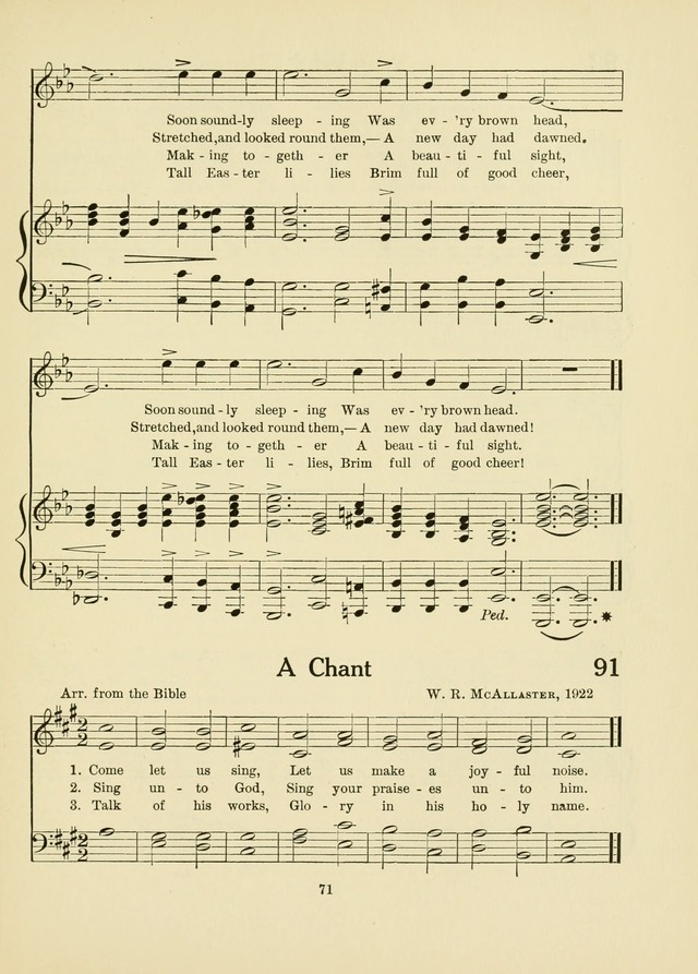 A First Book in Hymns and Worship page 71