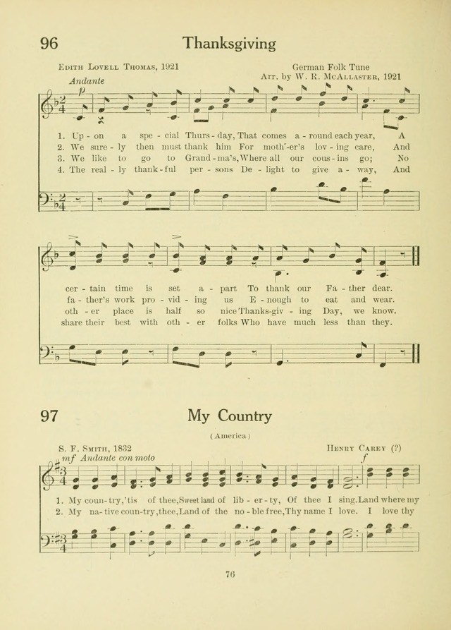 A First Book in Hymns and Worship page 76