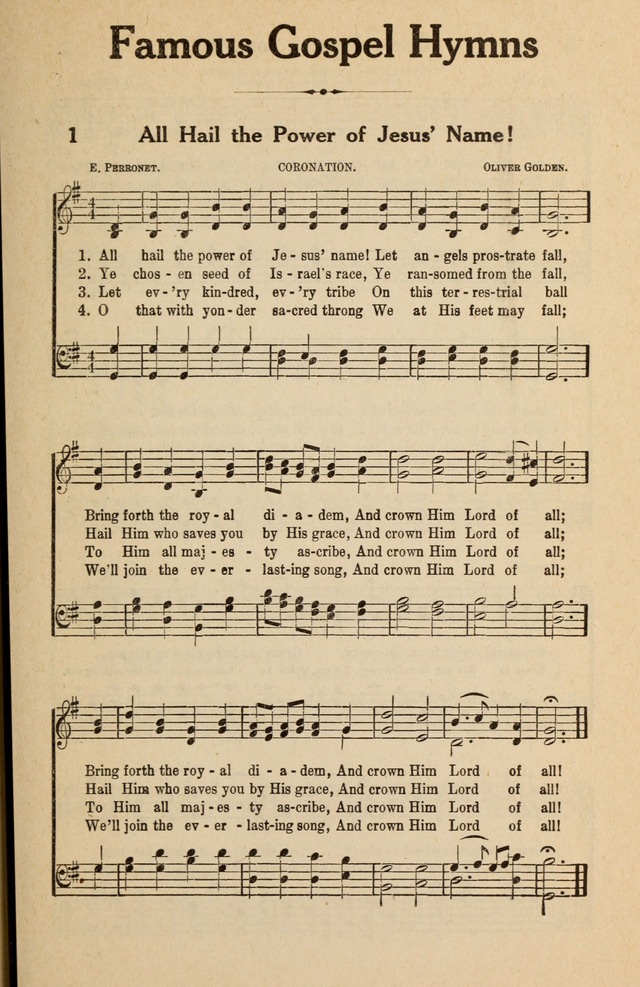 Famous Gospel Hymns page 1