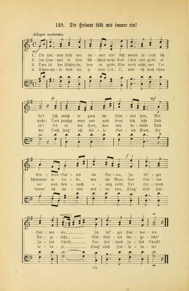 Frohe Lieder und Brüder-Harfe: eine Sammlung von Liedern für Sonntagschulen und Jugendvereine (Spezialle Aufl.) page 172