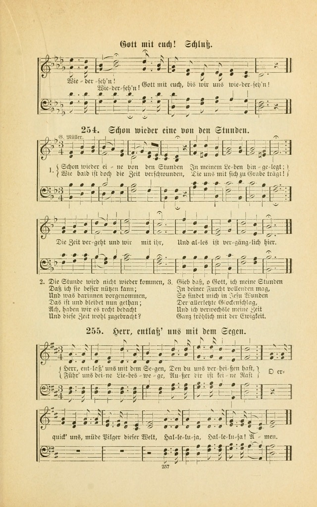 Frohe Lieder und Brüder-Harfe: eine Sammlung von Liedern für Sonntagschulen und Jugendvereine (Spezialle Aufl.) page 257