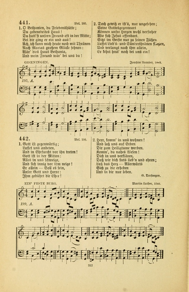 Frohe Lieder und Brüder-Harfe: eine Sammlung von Liedern für Sonntagschulen und Jugendvereine (Spezialle Aufl.) page 312