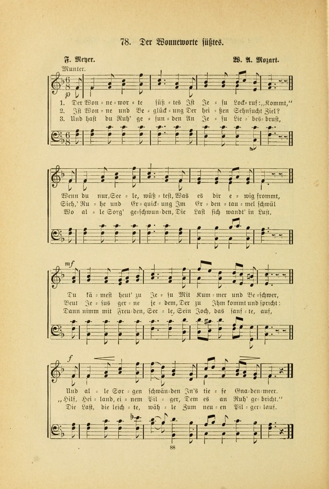 Frohe Lieder und Brüder-Harfe: eine Sammlung von Liedern für Sonntagschulen und Jugendvereine (Spezialle Aufl.) page 88
