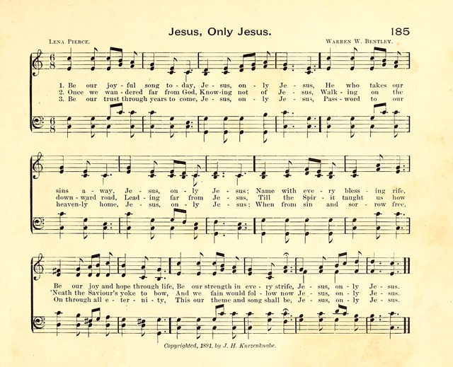 Fair as the Morning. Hymns and Tunes for Praise in the Sunday-School page 183