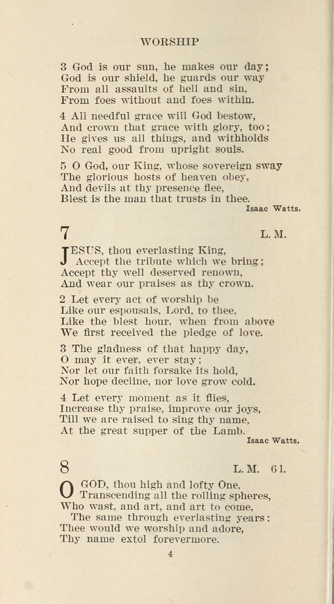 Free Methodist Hymnal page 4