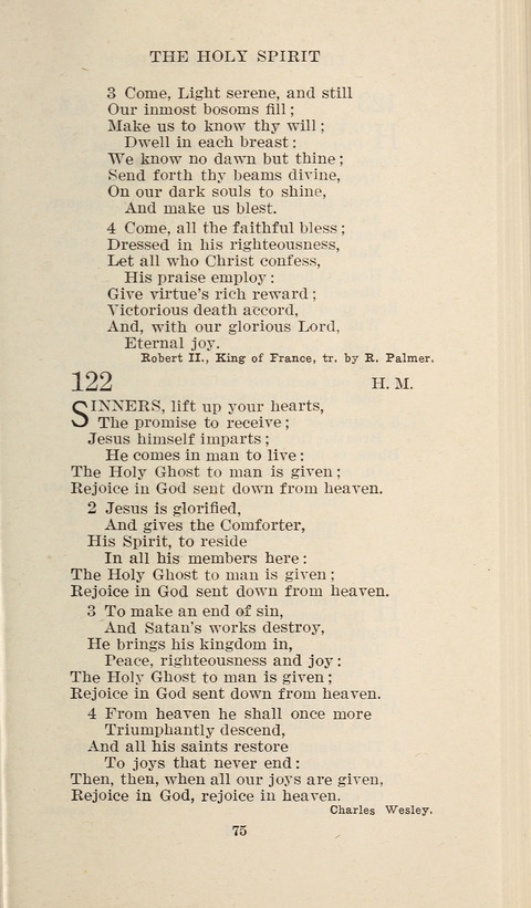 Free Methodist Hymnal page 75