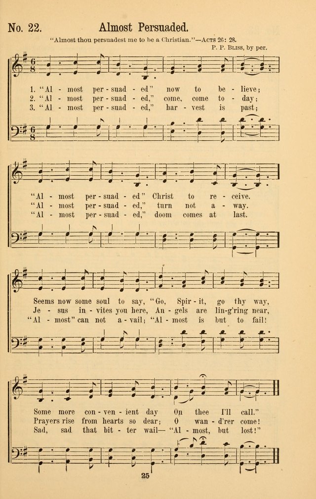 The Great Awakening: a choice collection of new and standard gospel songs page 25