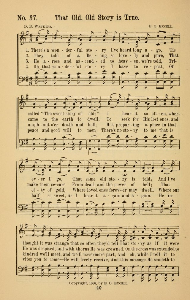The Great Awakening: a choice collection of new and standard gospel songs page 42