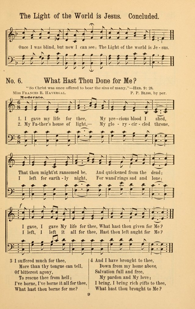 The Great Awakening: a choice collection of new and standard gospel songs page 9