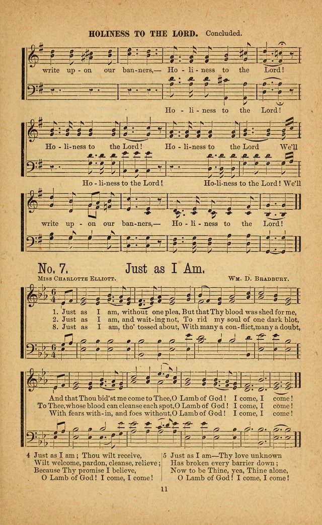 The Gospel Awakening: a collection of original and selected "hymns and spiritual songs" for the use in gospel meetings everywhere page 11