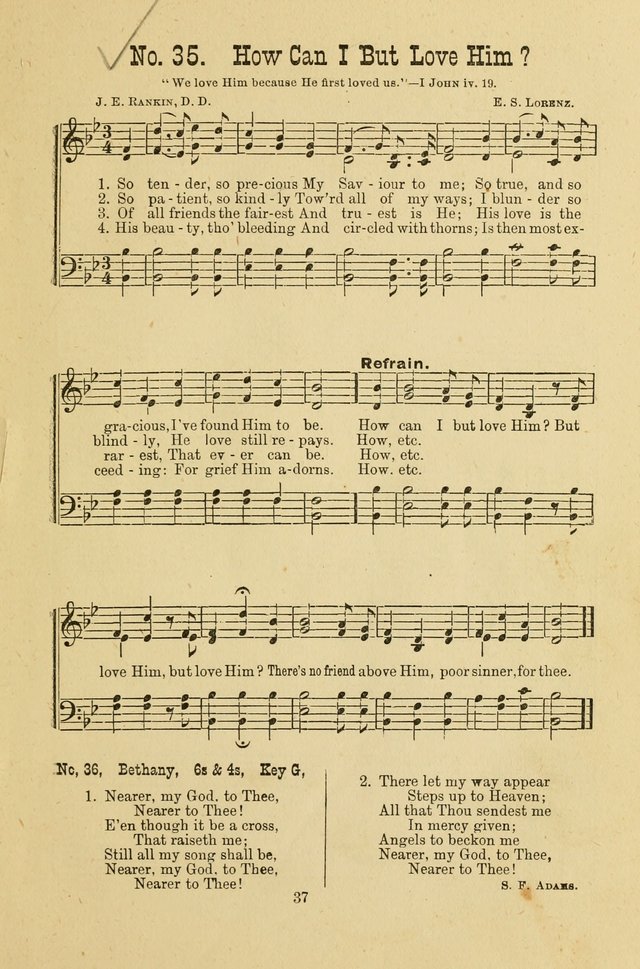 Gospel Bells: a collection of new and popular songs for the use of Sabbath schools and gospel meetings page 37