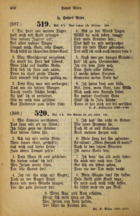 Gesangbuch der Bischöflichen Methodisten-Kirche: in Deutschalnd und der Schweiz page 404