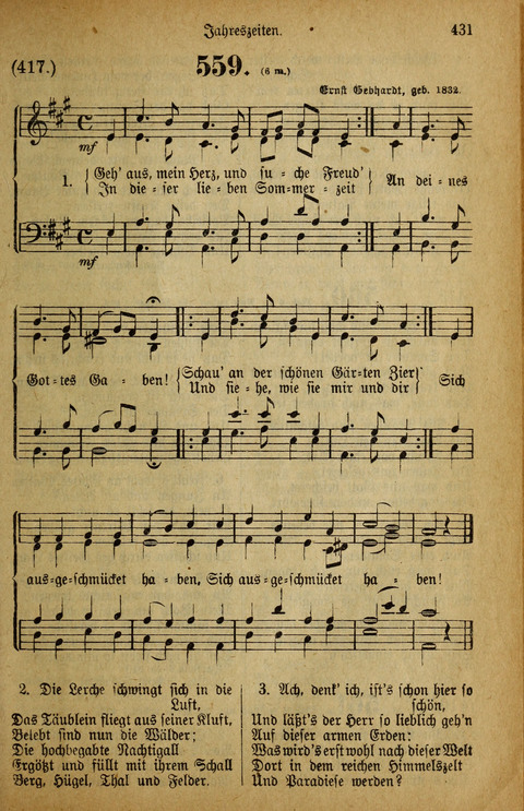 Gesangbuch der Bischöflichen Methodisten-Kirche: in Deutschalnd und der Schweiz page 431