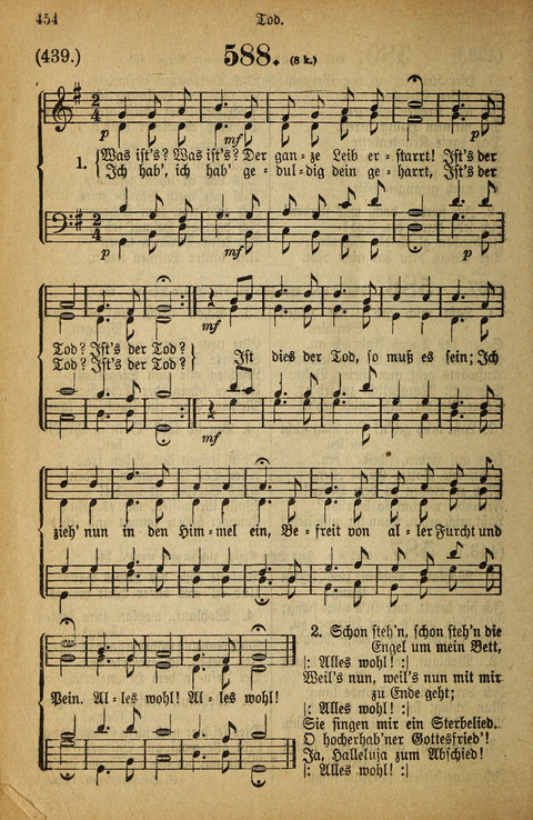 Gesangbuch der Bischöflichen Methodisten-Kirche: in Deutschalnd und der Schweiz page 454