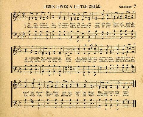 Gospel Chimes: a collection of new and standard songs and hymns for Sunday-schools and religious meetings page 7