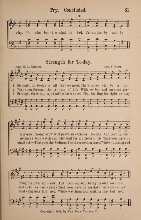 The Glorious Cause: a Collection of Songs, Hymns and Choruses for Earnest Temperance Workers page 81