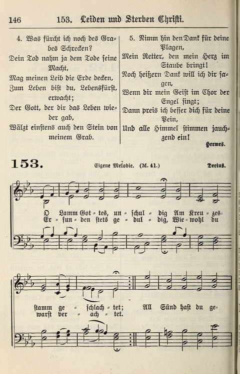 Gesangbuch für deutsche Gemeinden: enthaltend Psalmen und geistliche Lieder für öffentlichen und häuslichen Gottesdienst page 146