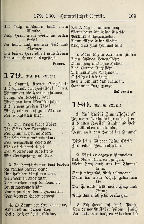 Gesangbuch für deutsche Gemeinden: enthaltend Psalmen und geistliche Lieder für öffentlichen und häuslichen Gottesdienst page 169