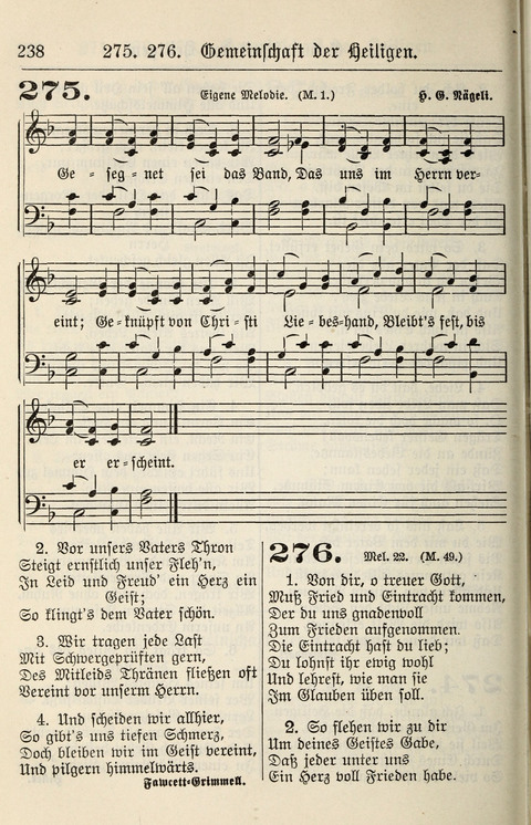Gesangbuch für deutsche Gemeinden: enthaltend Psalmen und geistliche Lieder für öffentlichen und häuslichen Gottesdienst page 238
