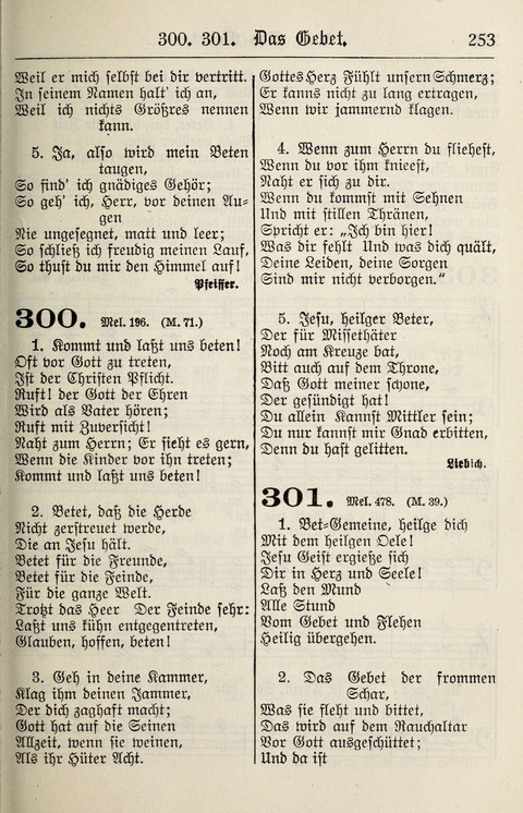 Gesangbuch für deutsche Gemeinden: enthaltend Psalmen und geistliche Lieder für öffentlichen und häuslichen Gottesdienst page 253