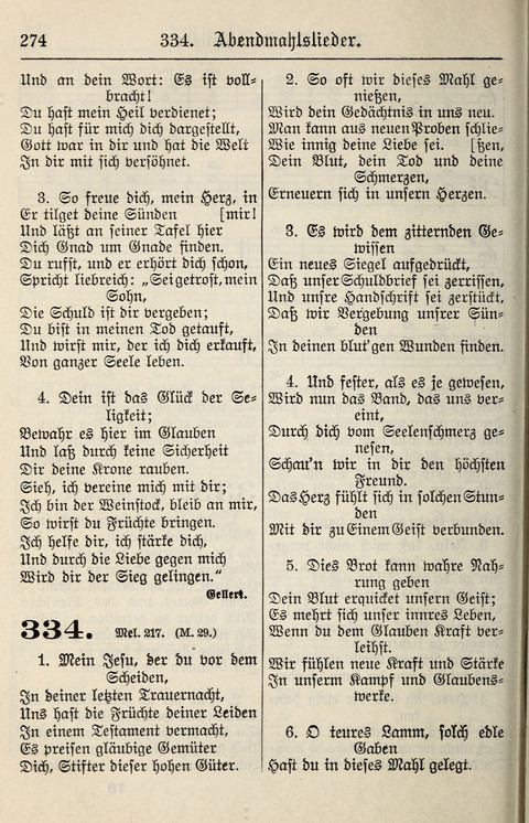 Gesangbuch für deutsche Gemeinden: enthaltend Psalmen und geistliche Lieder für öffentlichen und häuslichen Gottesdienst page 274