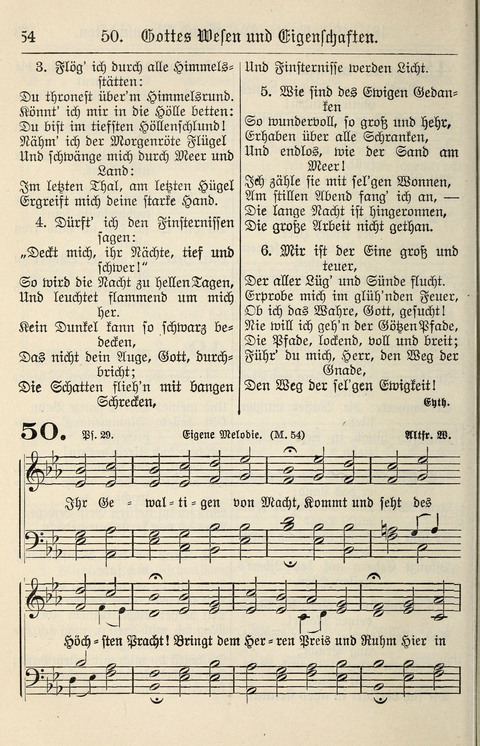 Gesangbuch für deutsche Gemeinden: enthaltend Psalmen und geistliche Lieder für öffentlichen und häuslichen Gottesdienst page 54
