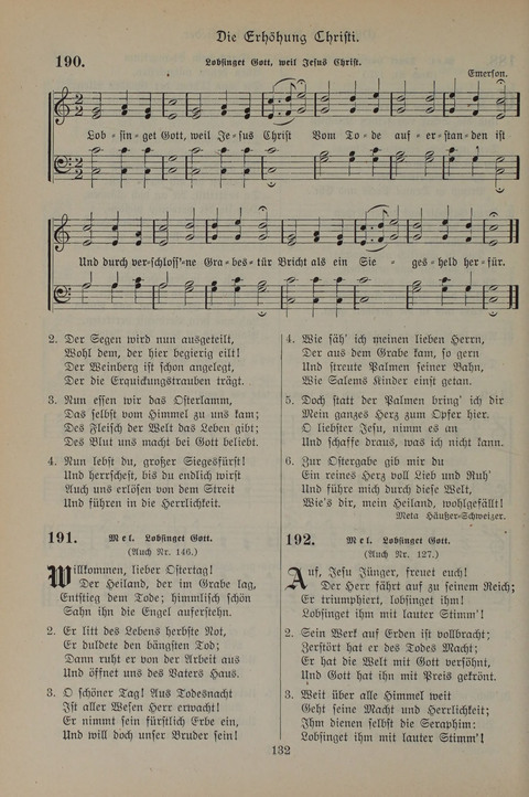 Gesangbuch der Evangelischen Gemeinschaft: für öffentlichen und häuslichen Gottesdient page 132