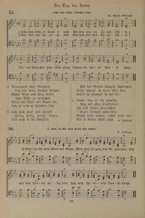 Gesangbuch der Evangelischen Gemeinschaft: für öffentlichen und häuslichen Gottesdient page 26