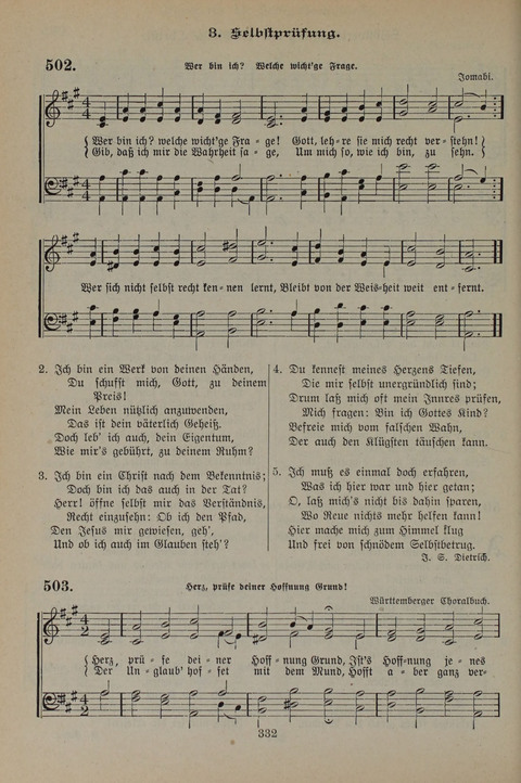 Gesangbuch der Evangelischen Gemeinschaft: für öffentlichen und häuslichen Gottesdient page 332
