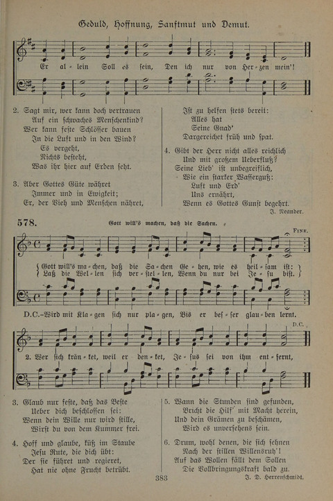 Gesangbuch der Evangelischen Gemeinschaft: für öffentlichen und häuslichen Gottesdient page 383