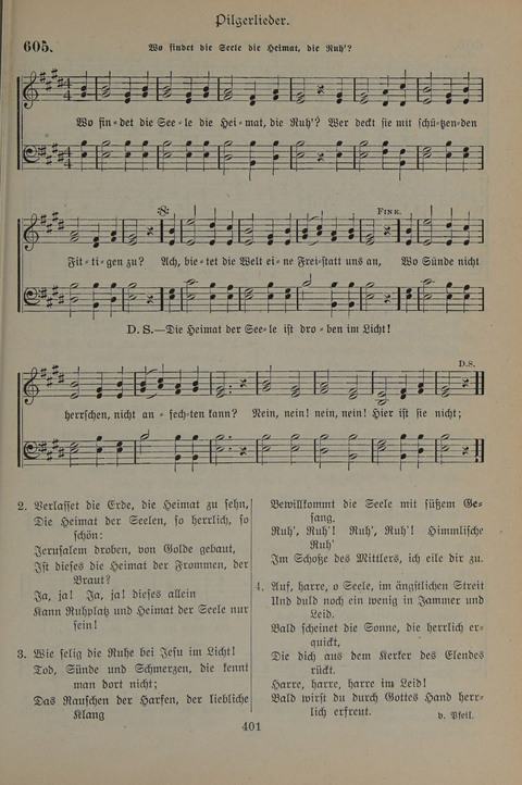 Gesangbuch der Evangelischen Gemeinschaft: für öffentlichen und häuslichen Gottesdient page 401