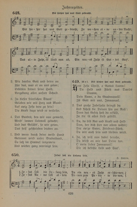 Gesangbuch der Evangelischen Gemeinschaft: für öffentlichen und häuslichen Gottesdient page 426
