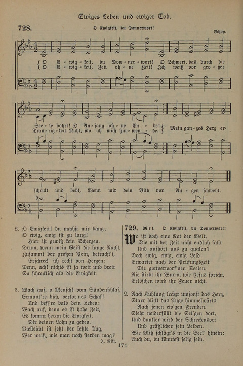 Gesangbuch der Evangelischen Gemeinschaft: für öffentlichen und häuslichen Gottesdient page 474
