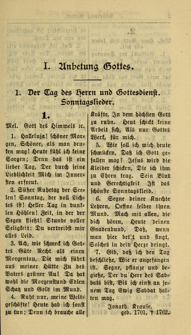 Gesangbuch der Evangelischen Kirche: herausgegeben von der Deutschen Evangelischen Synode von Nord-Amerika page 1