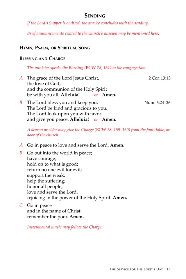 Glory to God: the Presbyterian Hymnal page 13
